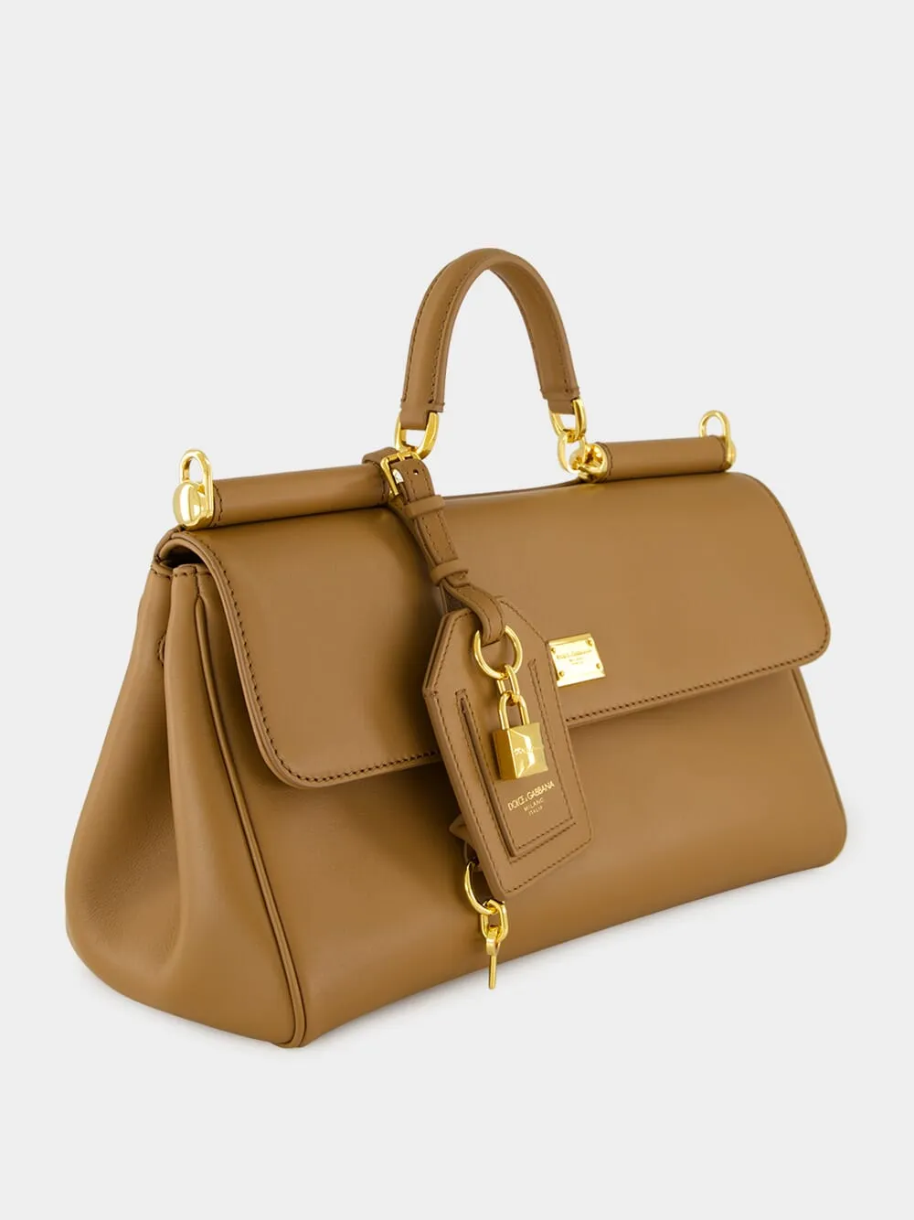 My Sicily Caramel Brown Leather Handbag sold by Fashion Clinic product image thumbnail 3