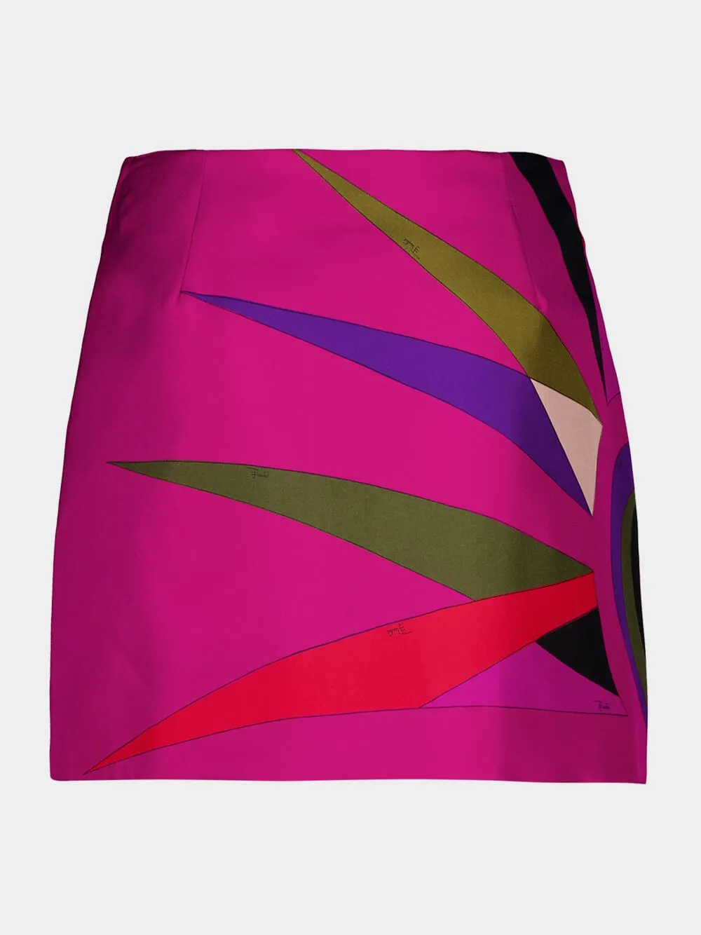 Hawaiian Print Silk Wrap Mini Skirt sold by Fashion Clinic product image thumbnail 4