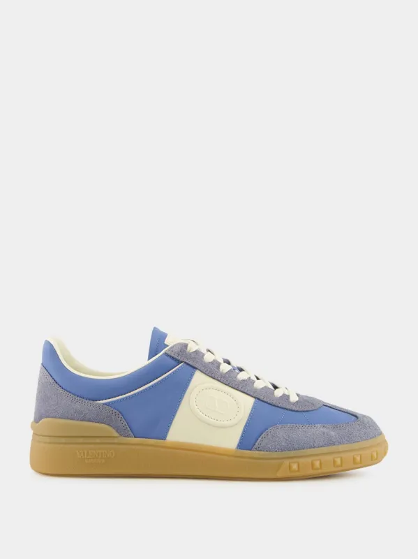 Blue and Ivory Upvillage Low-Top Sneaker sold by Fashion Clinic