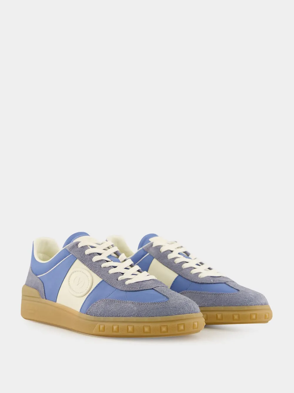 Blue and Ivory Upvillage Low-Top Sneaker sold by Fashion Clinic product image thumbnail 3
