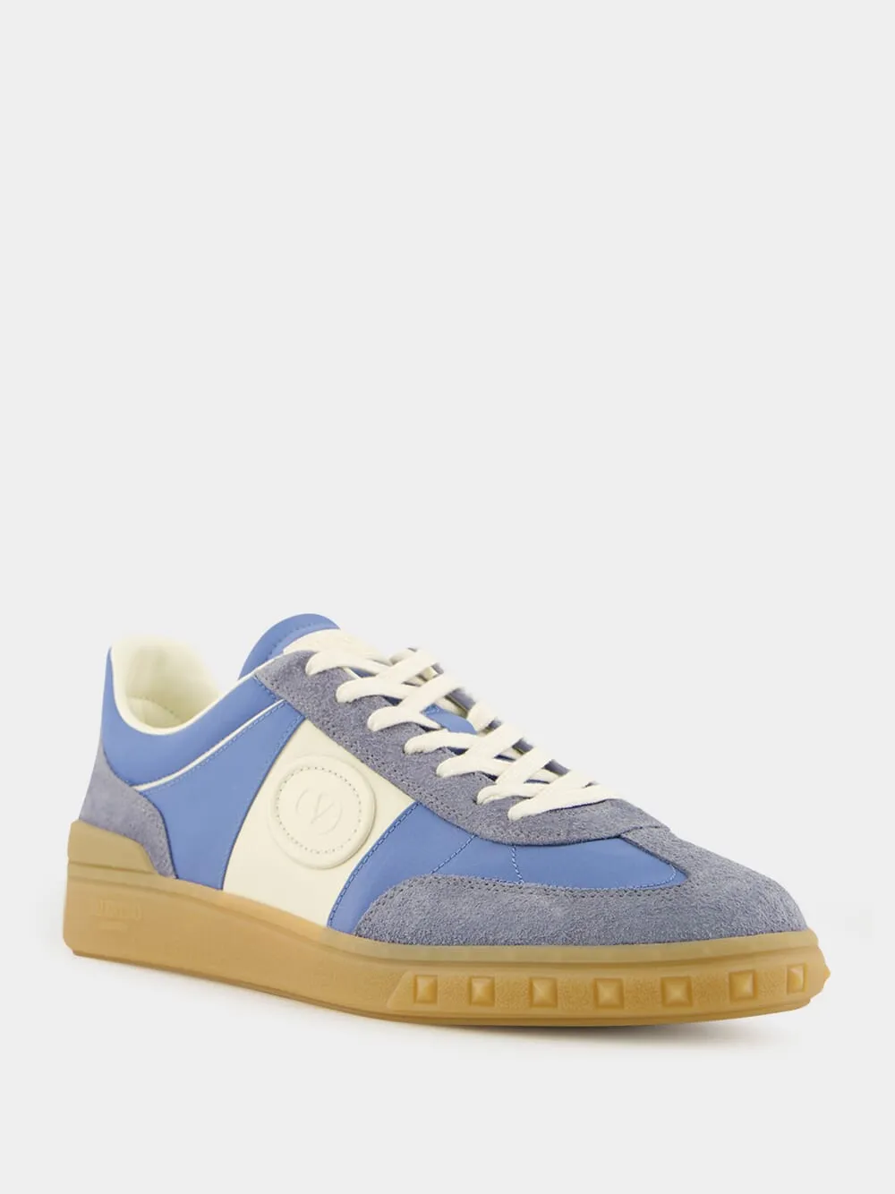 Blue and Ivory Upvillage Low-Top Sneaker sold by Fashion Clinic product image thumbnail 2