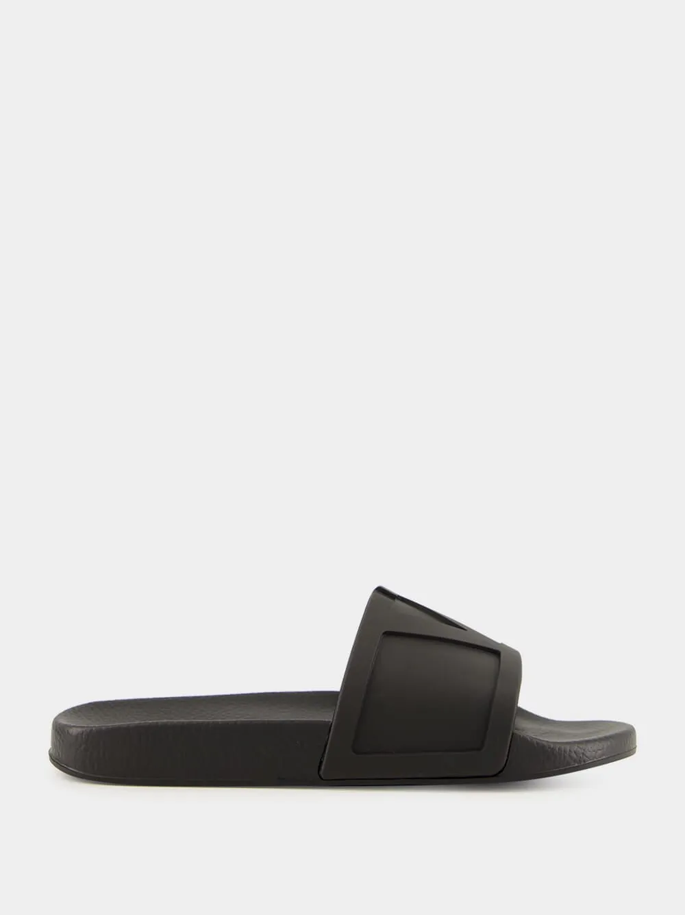 Black Vlogo Poolside Slides sold by Fashion Clinic