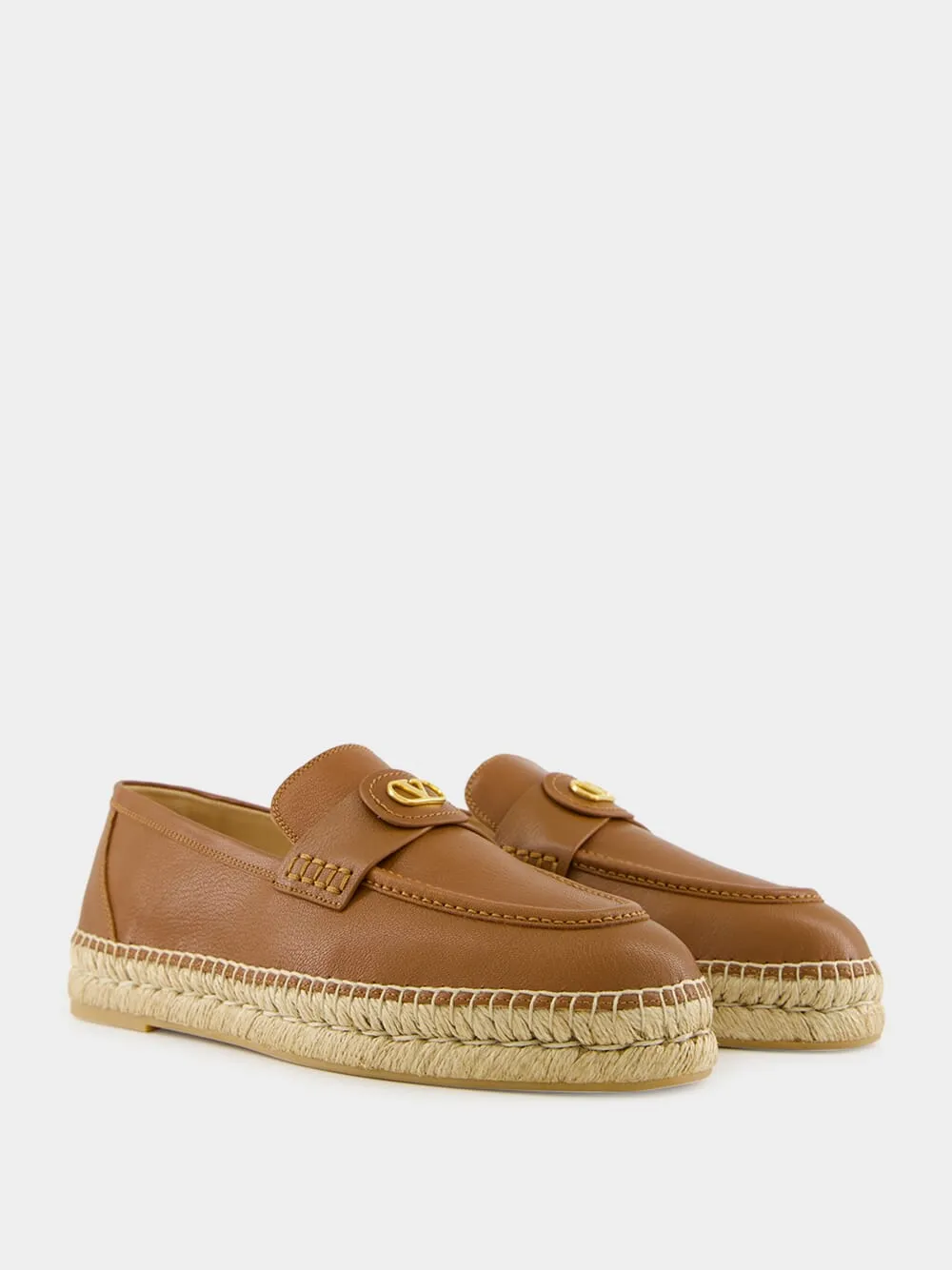 Brown Leather Palm Avenue Espadrilles sold by Fashion Clinic product image thumbnail 3