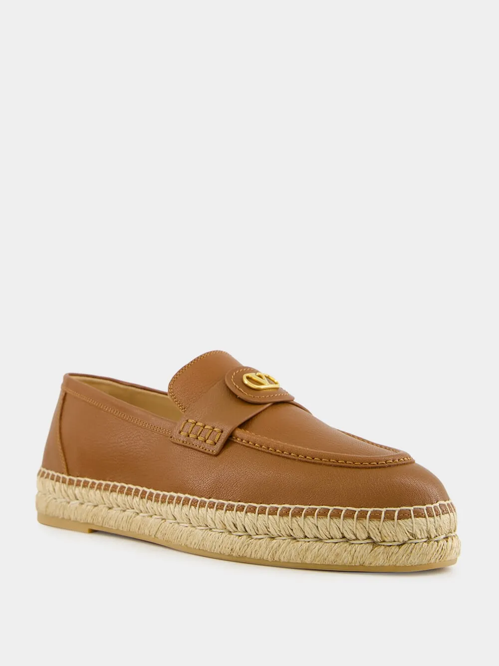 Brown Leather Palm Avenue Espadrilles sold by Fashion Clinic product image thumbnail 2