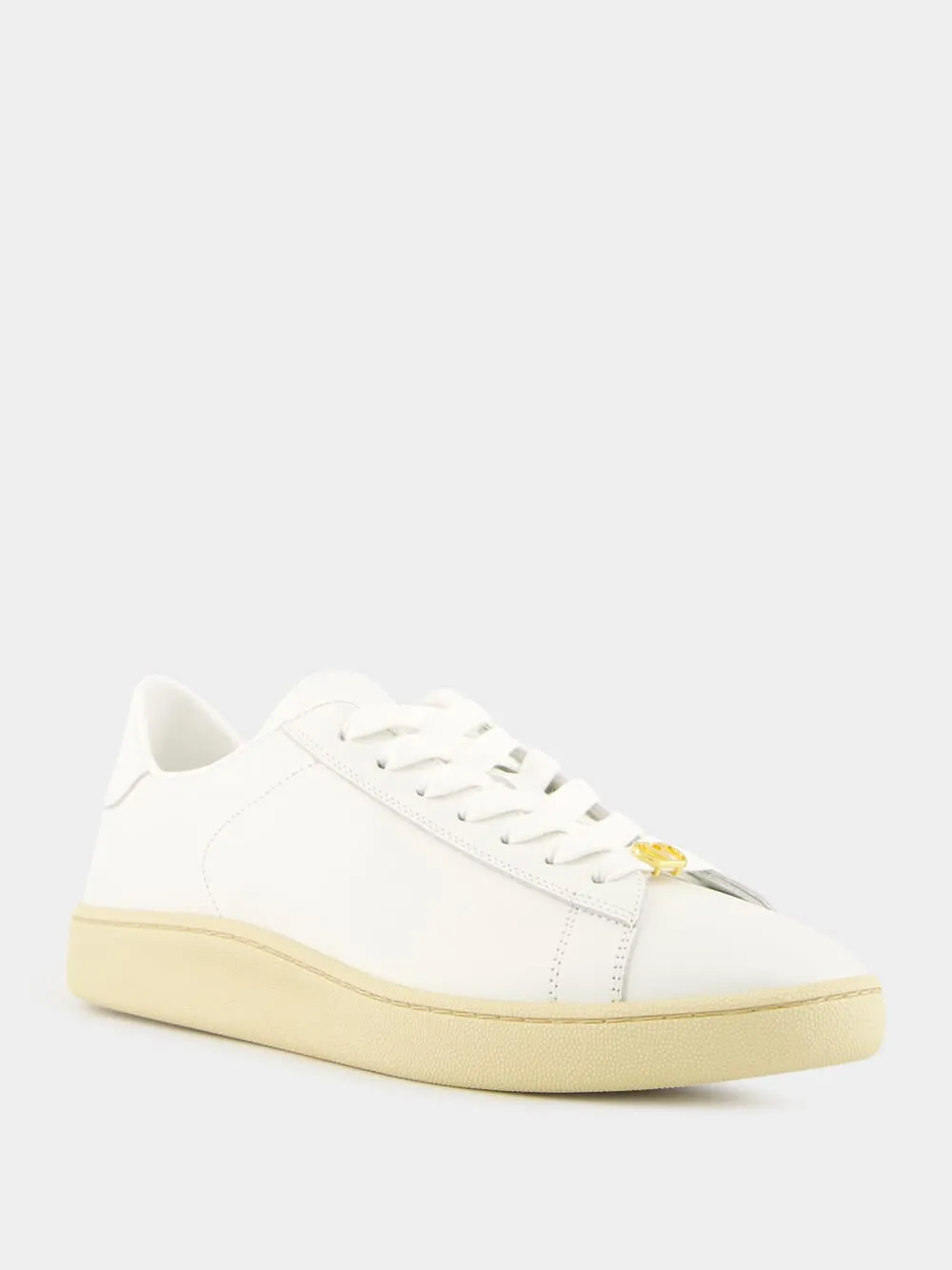 White Royco Trainer in Nappa Calfskin sold by Fashion Clinic product image thumbnail 2