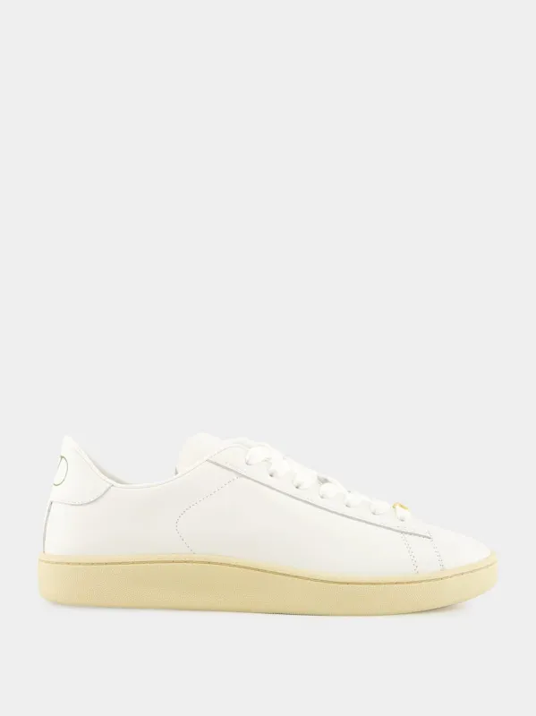 White Royco Trainer in Nappa Calfskin sold by Fashion Clinic