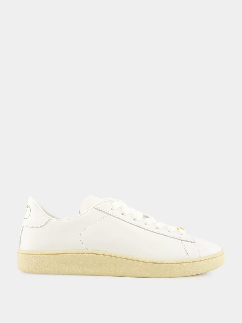 White Royco Trainer in Nappa Calfskin sold by Fashion Clinic