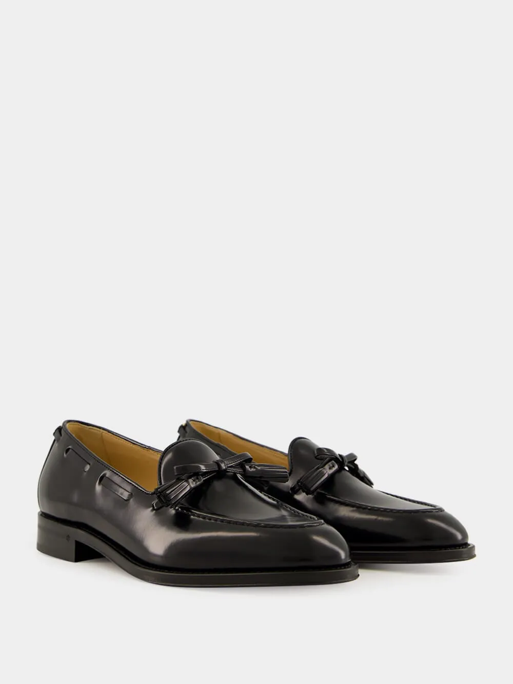 Black Bowshire Calfskin Loafers sold by Fashion Clinic product image thumbnail 4