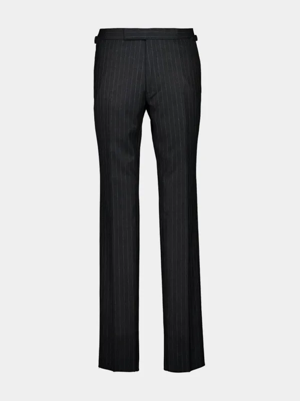 Dark Grey Classic Wool Pants sold by Fashion Clinic