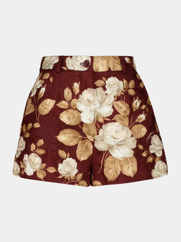 Vintage Rose Brocade Shorts sold by Fashion Clinic