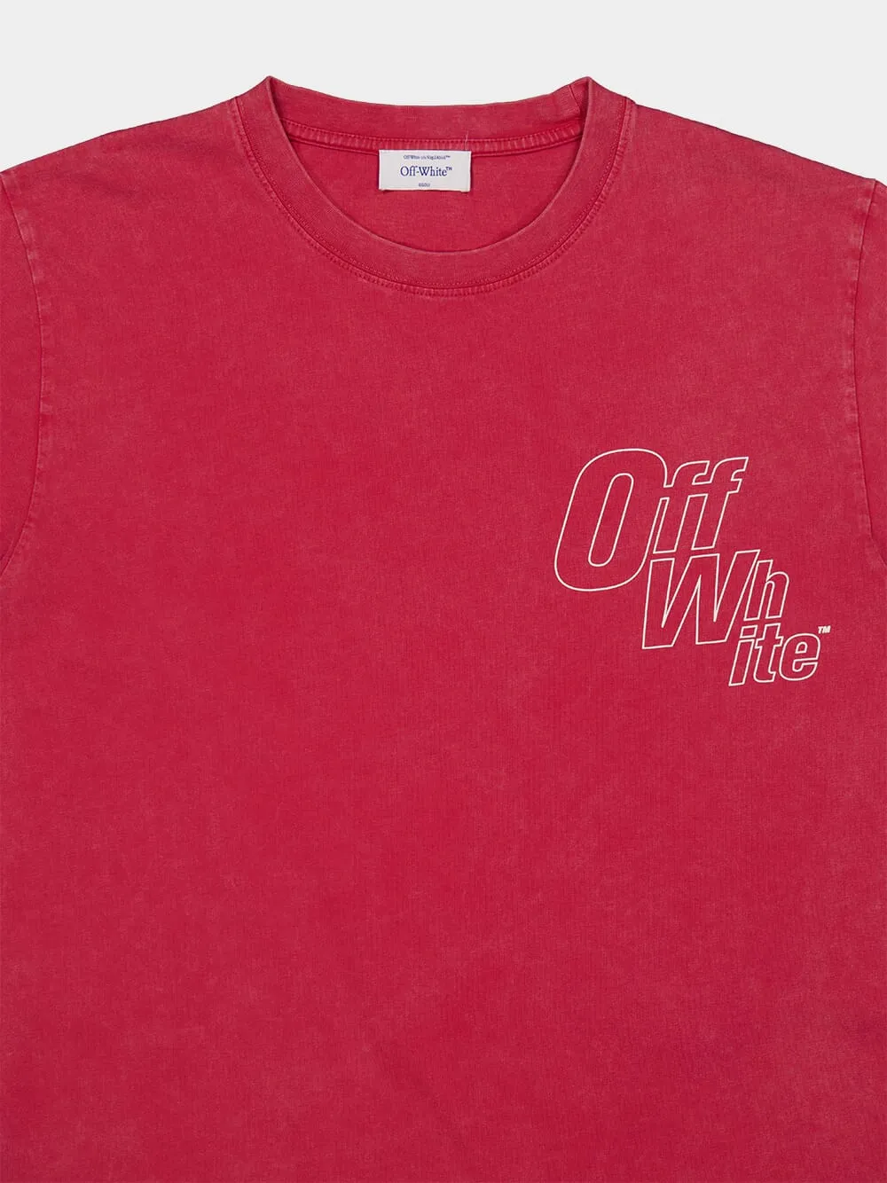 Coral Red Outline Arrow T-Shirt sold by Fashion Clinic product image thumbnail 3