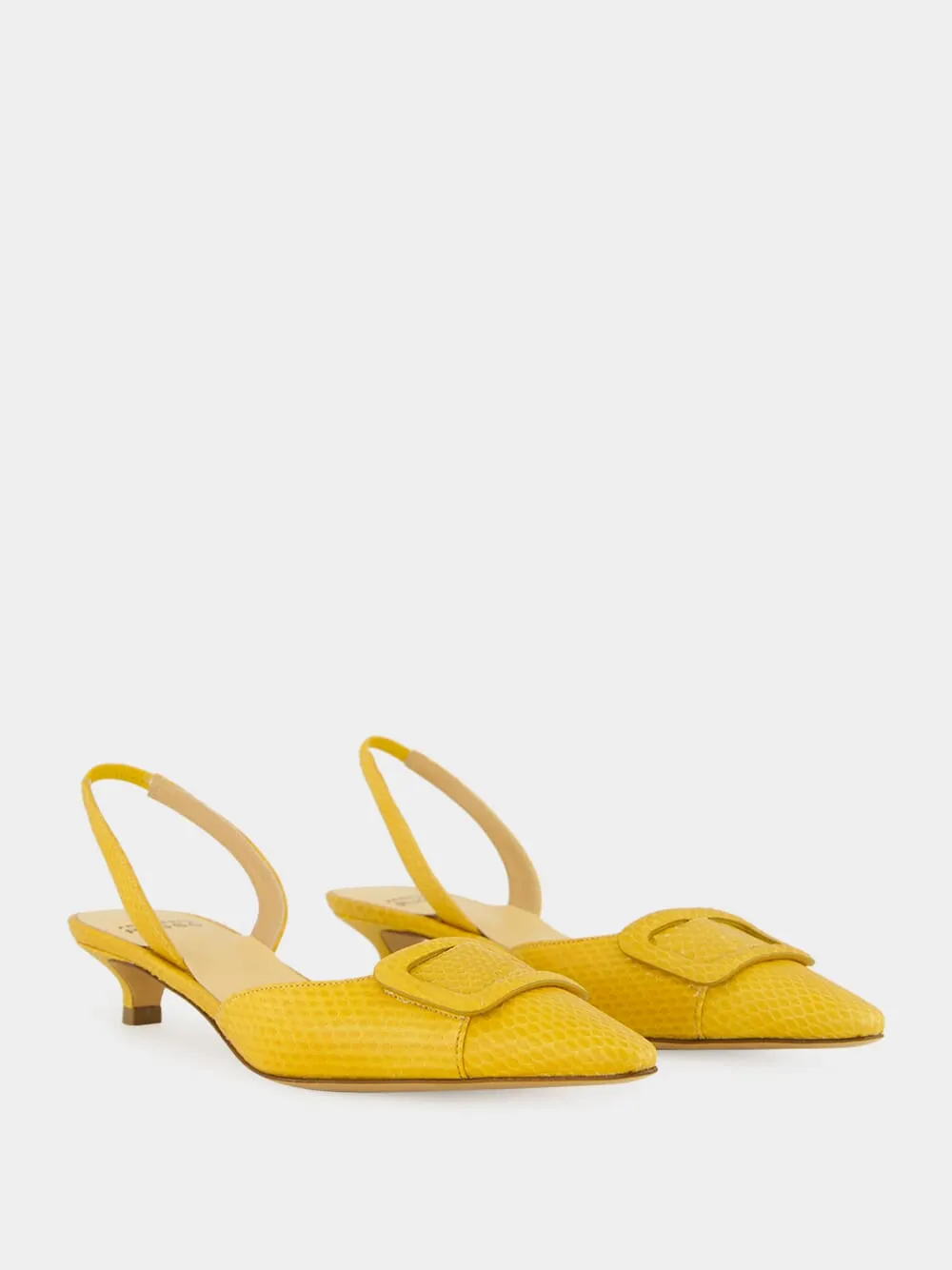 Honey Kitten Heels Chalk Watersnake Leather sold by Fashion Clinic product image thumbnail 3