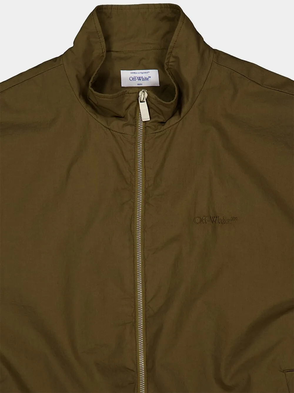 Army Green Diag Track Jacket sold by Fashion Clinic product image thumbnail 3