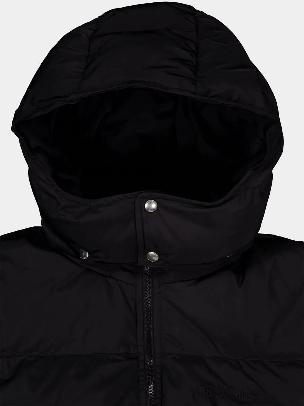 Black Padded Diag Arrow Down Jacket sold by Fashion Clinic product image thumbnail 3