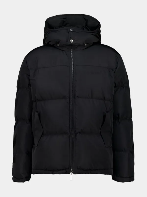 Black Padded Diag Arrow Down Jacket sold by Fashion Clinic