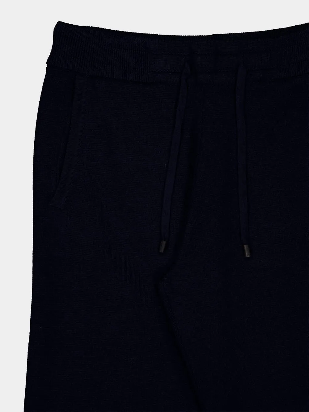 Navy Wool Straight Trousers sold by Fashion Clinic product image thumbnail 3