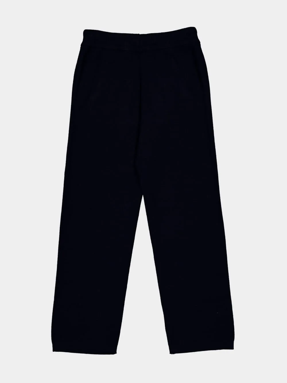 Navy Wool Straight Trousers sold by Fashion Clinic product image thumbnail 5