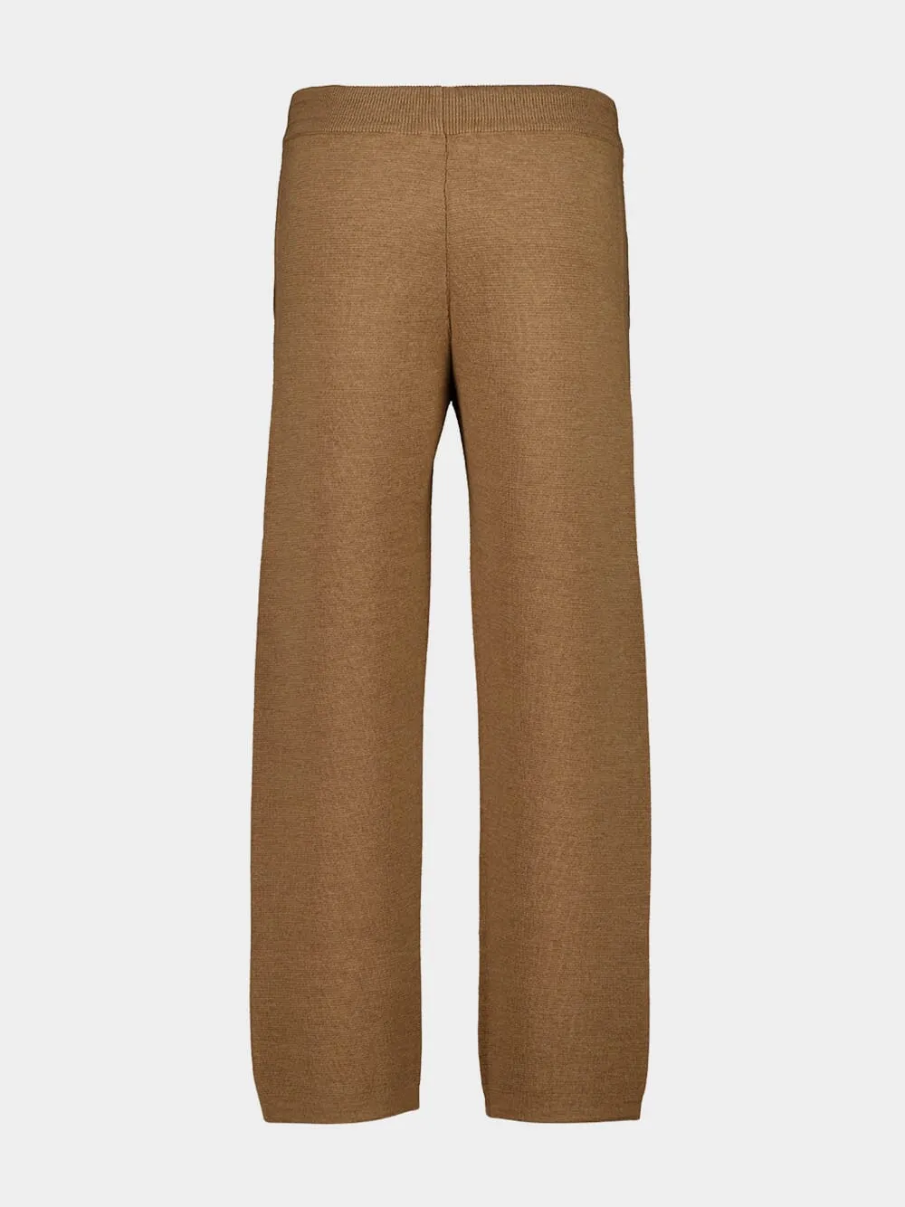 Camel Wool Straight Trousers sold by Fashion Clinic product image thumbnail 2