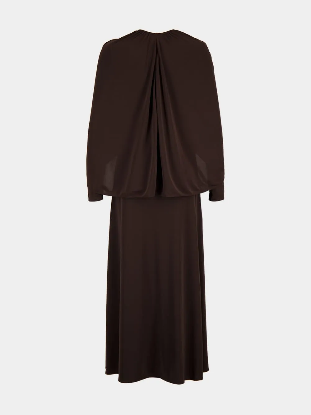 Chocolate Silent Solstice Midi Dress sold by Fashion Clinic product image thumbnail 2