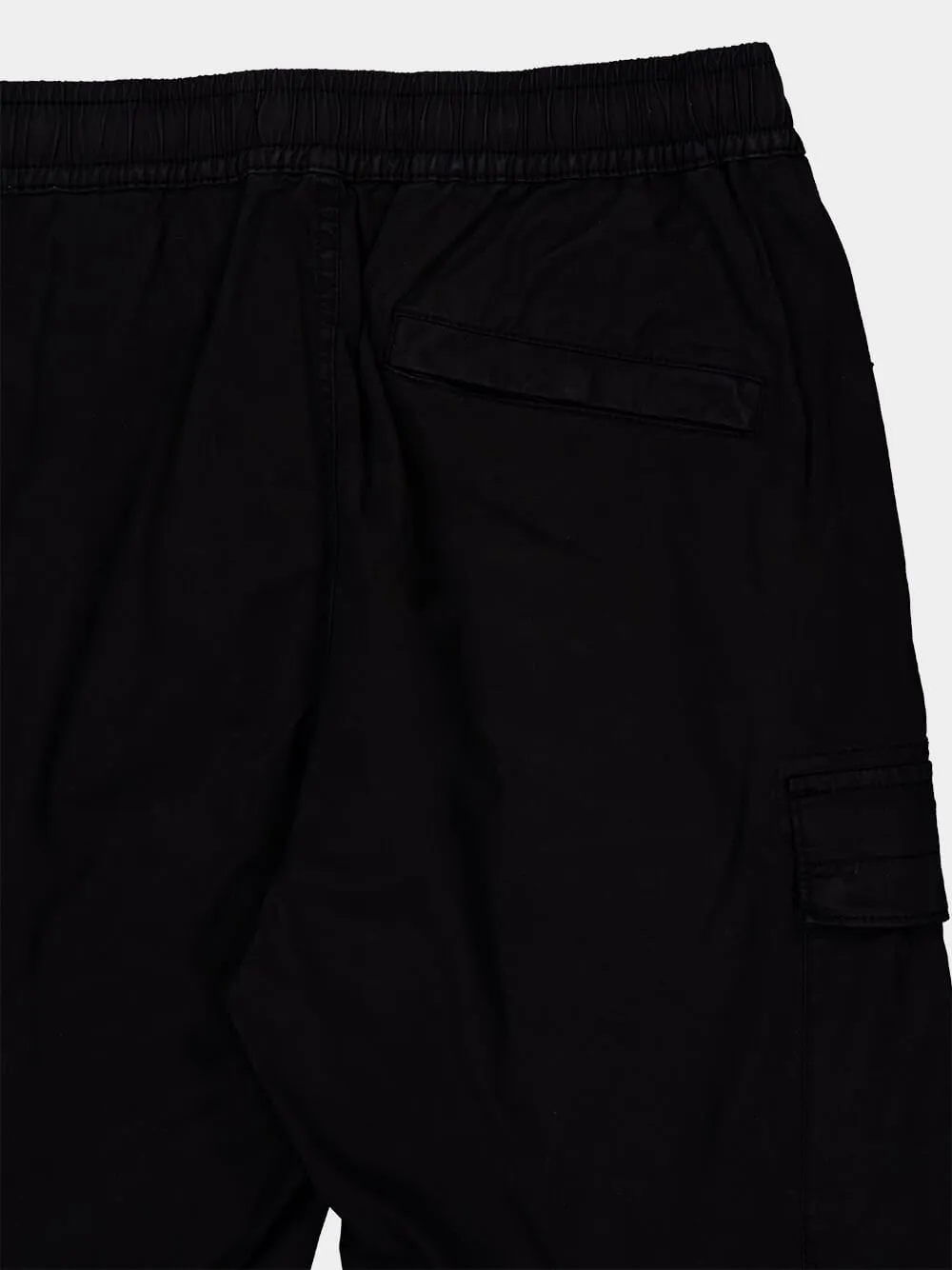 Black Supima Cotton Cargo Trousers sold by Fashion Clinic product image thumbnail 5