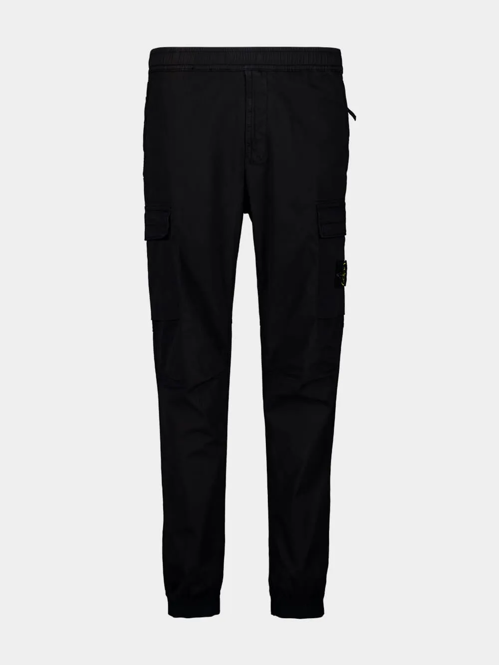 Black Supima Cotton Cargo Trousers sold by Fashion Clinic product image thumbnail 2