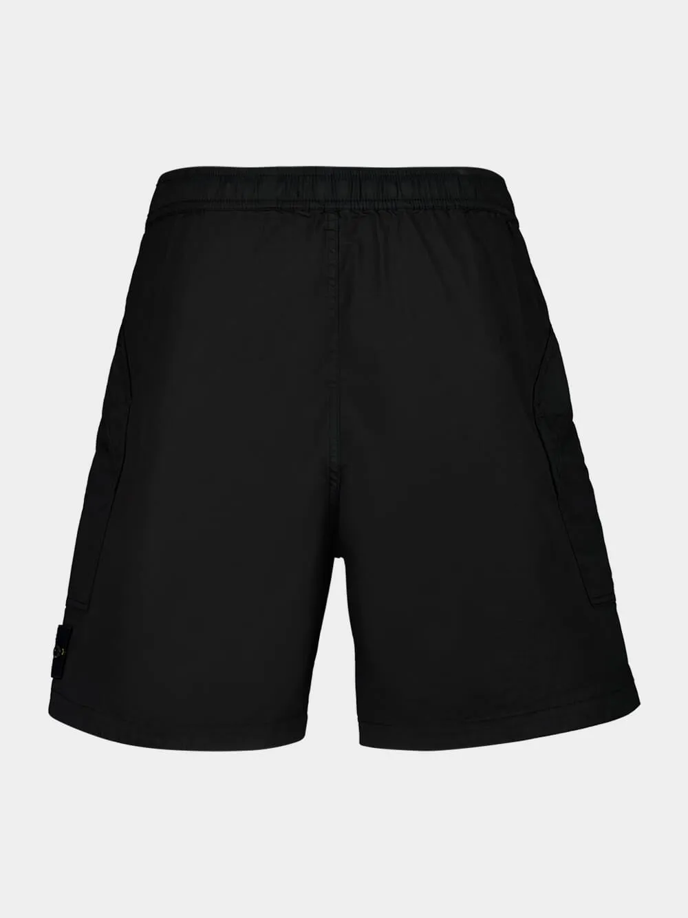 Black Regular-Fit Cotton Bermuda Shorts sold by Fashion Clinic product image thumbnail 2
