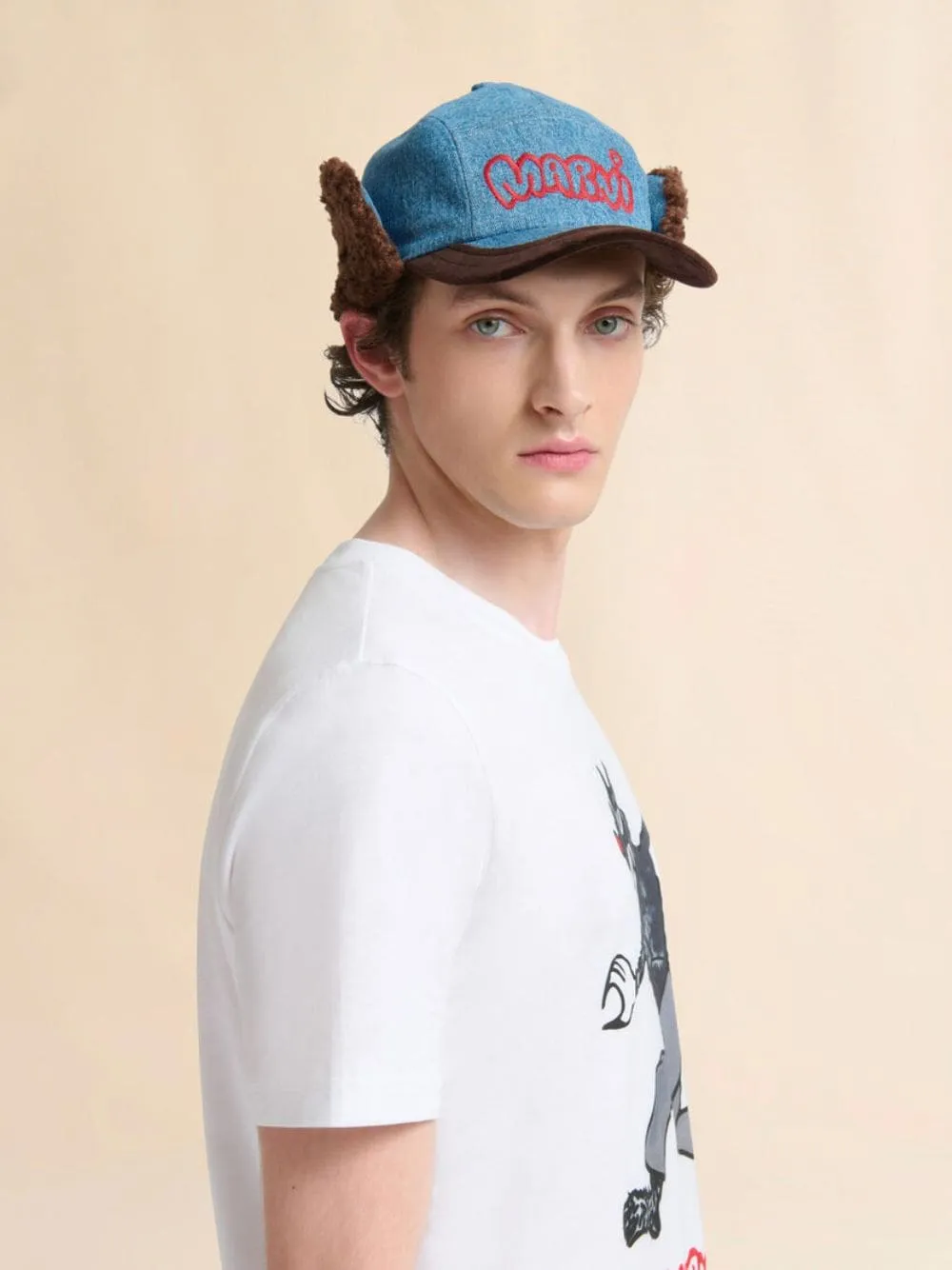 Blue Denim Aviator Baseball Cap sold by Fashion Clinic product image thumbnail 2