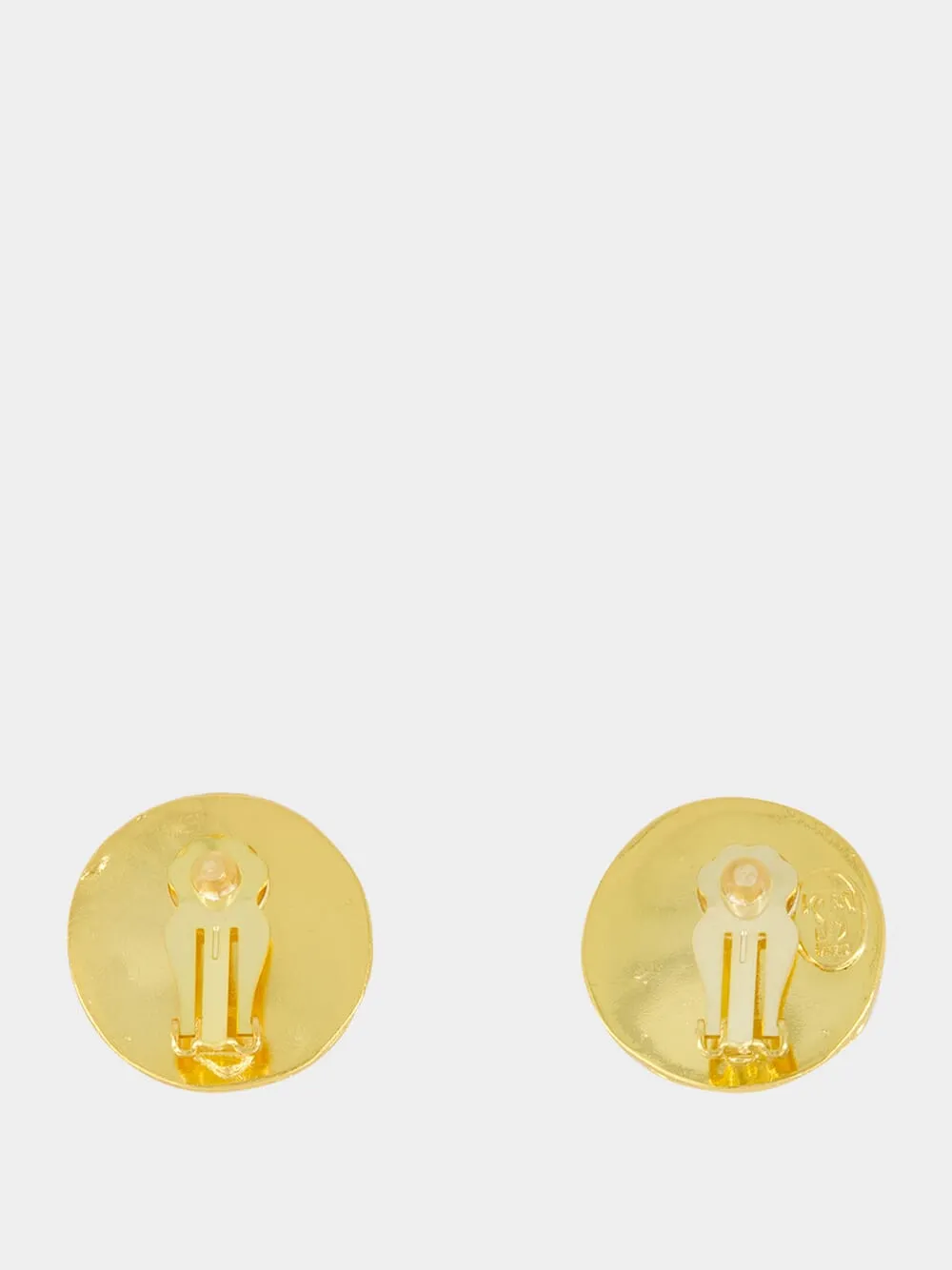 Theodora Gold Earrings with Malachite sold by Fashion Clinic product image thumbnail 2