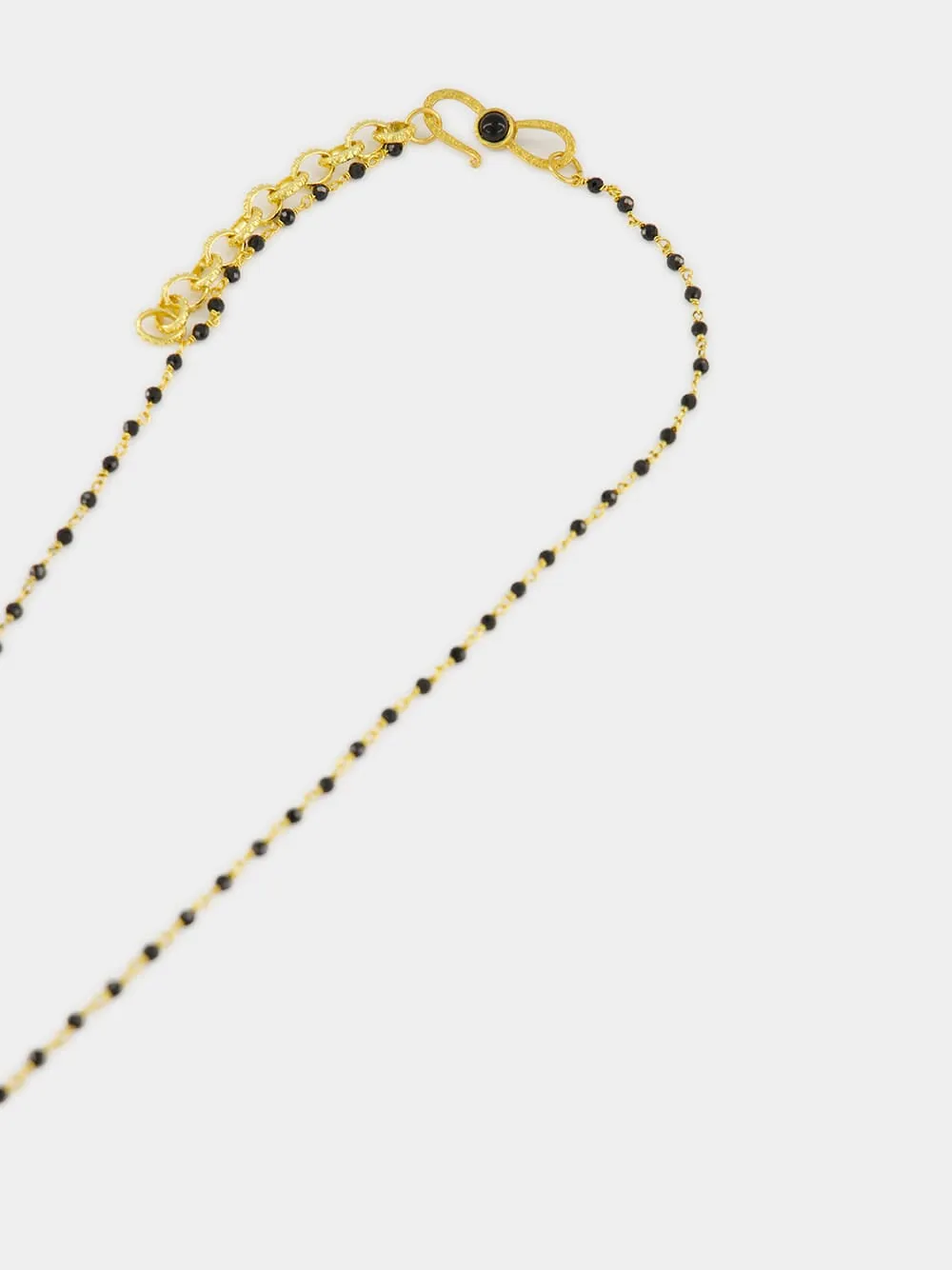 Rosarie Necklace with Brown Agate Pendant sold by Fashion Clinic product image thumbnail 3