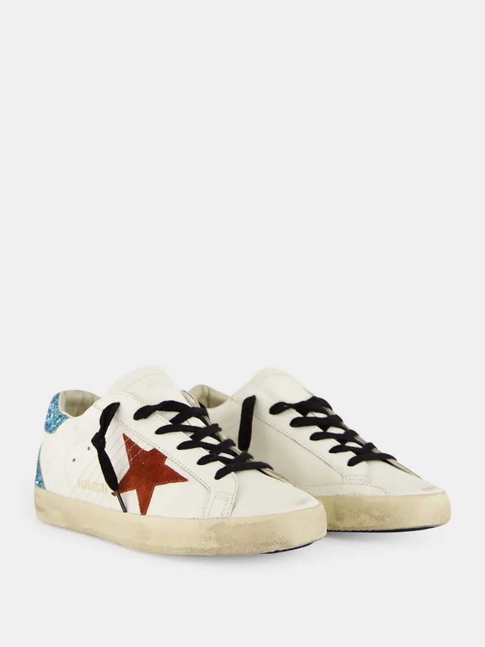 Super-Star Sneakers with Glitter and Suede sold by Fashion Clinic product image thumbnail 3