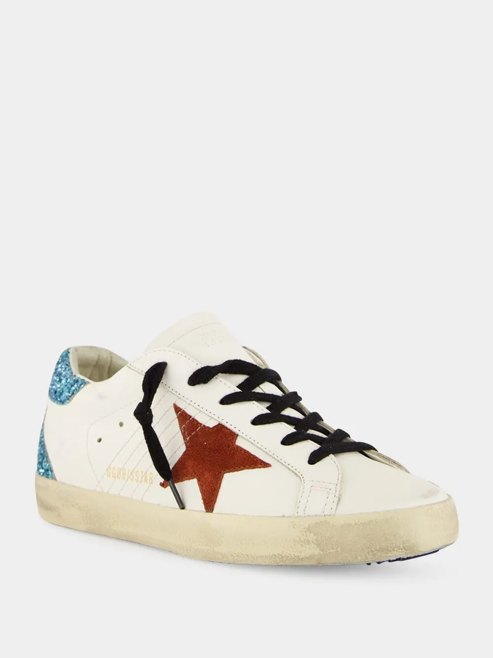 Super-Star Sneakers with Glitter and Suede sold by Fashion Clinic product image thumbnail 2