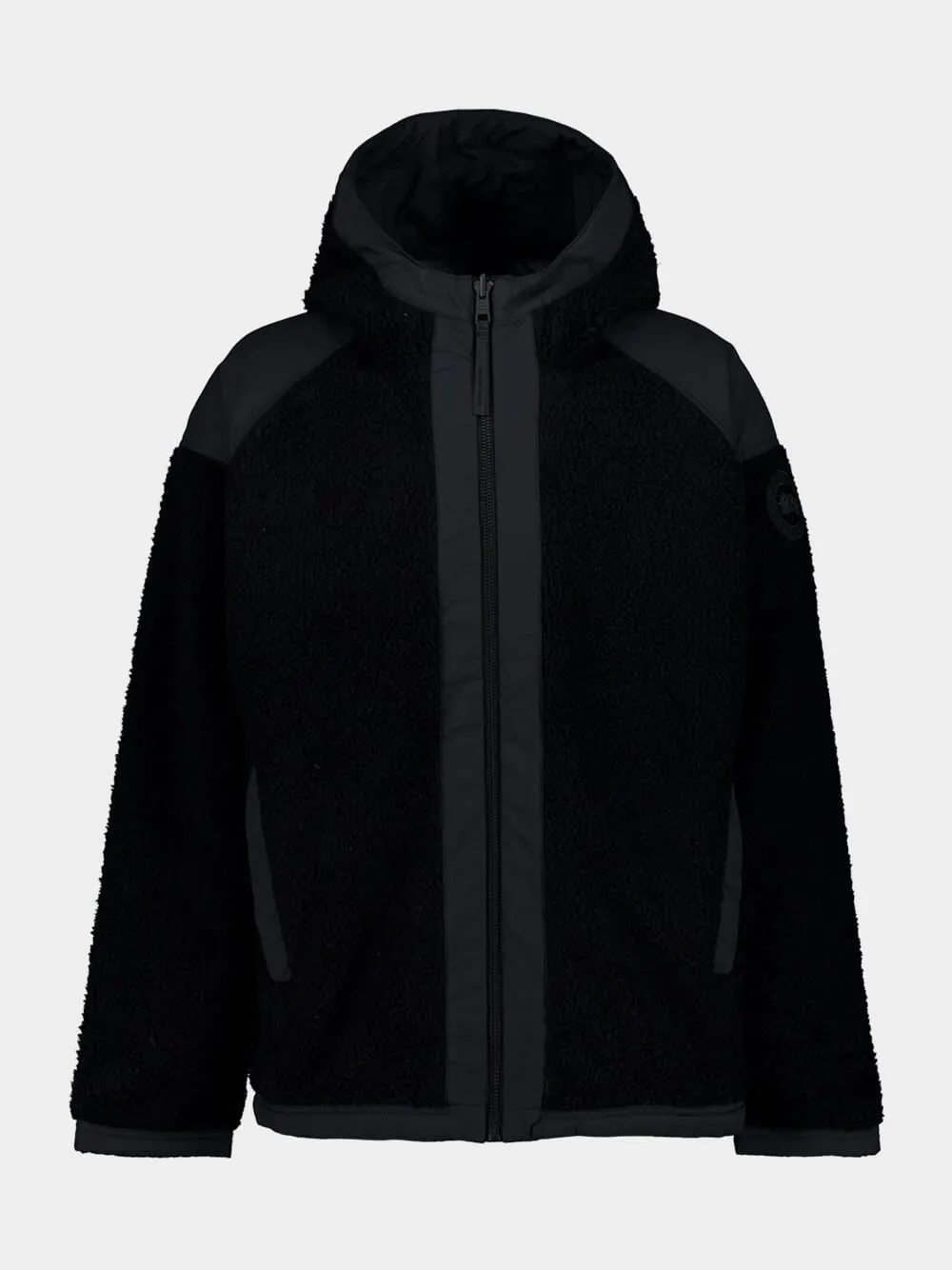 Black Reversible Alberni Bomber Jacket in Fleece sold by Fashion Clinic product image thumbnail 2