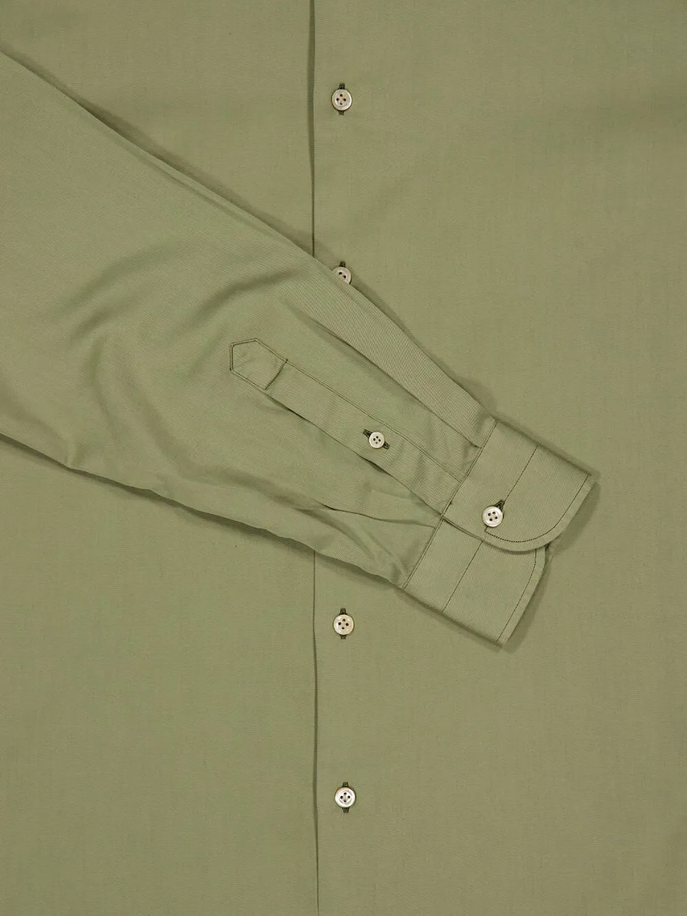 Green Regular Fit Shirt in Cotton Blend sold by Fashion Clinic product image thumbnail 4