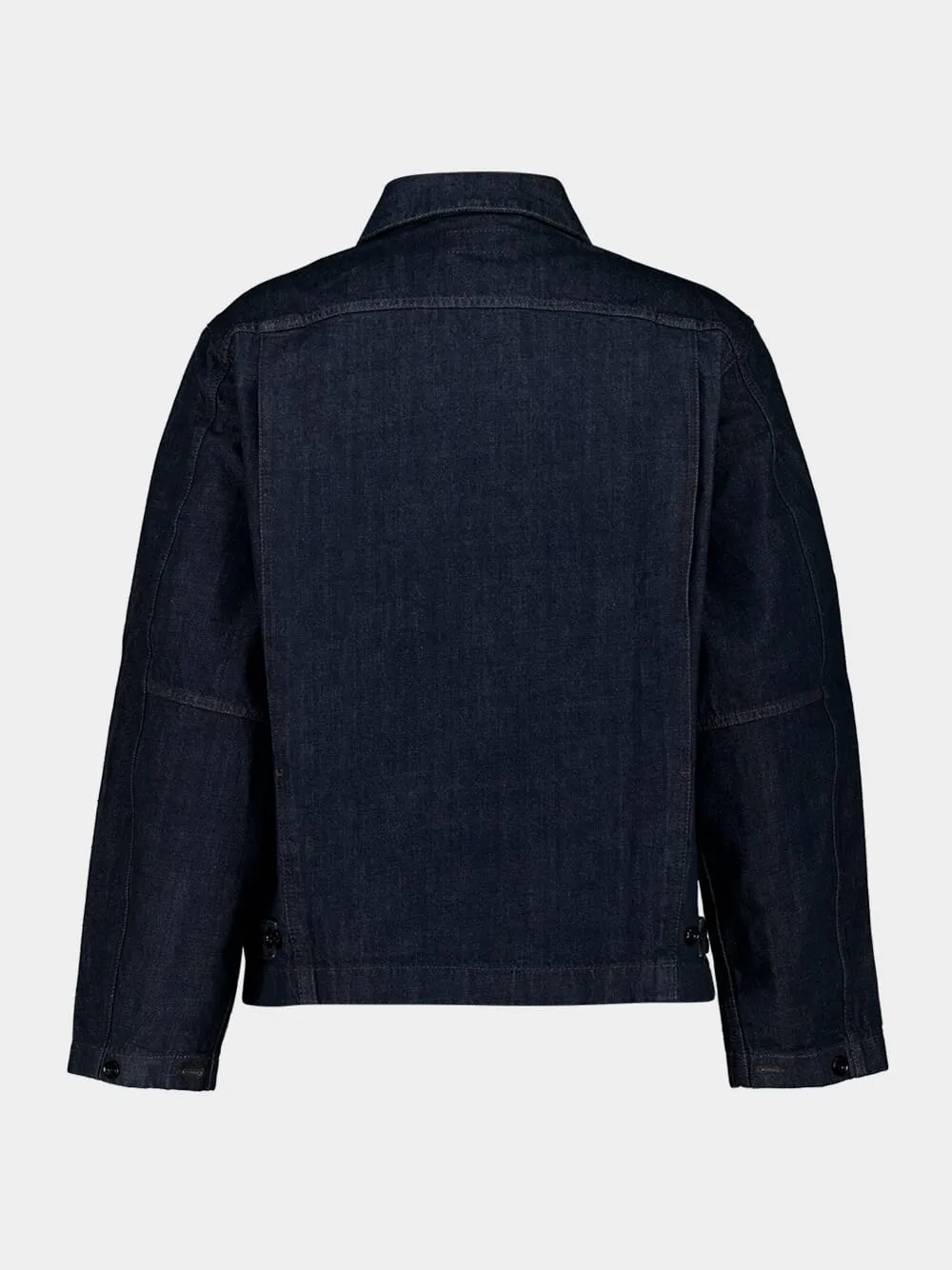 Indigo Denim Jacket Boxy Cotton sold by Fashion Clinic product image thumbnail 2