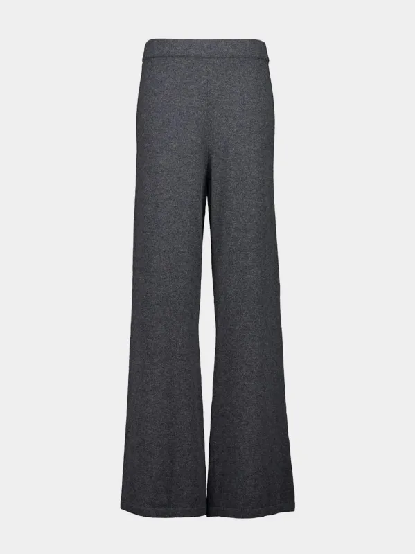 Straight Dark Grey Cashmere Pants sold by Fashion Clinic