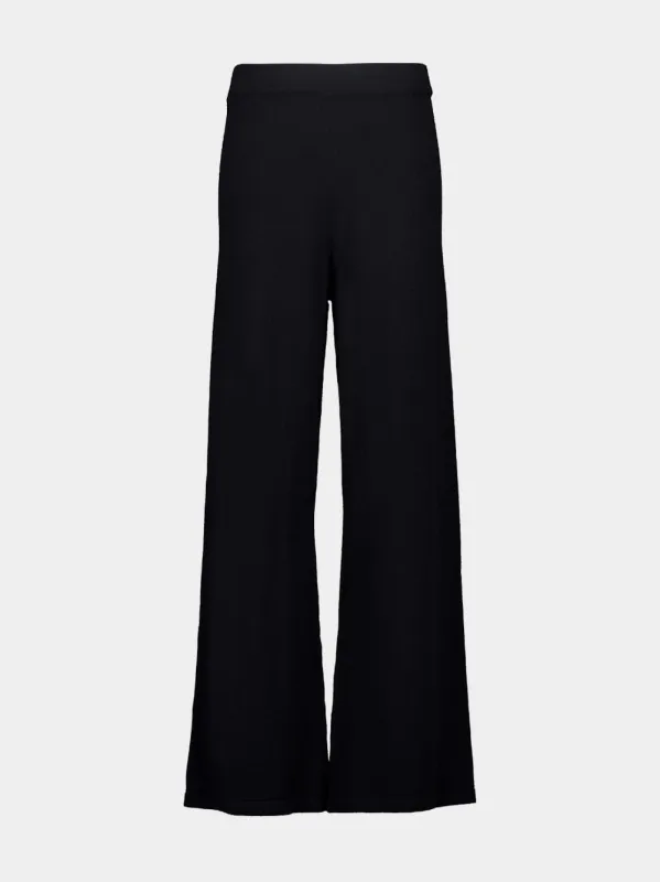 Straight Black Cashmere Pants sold by Fashion Clinic