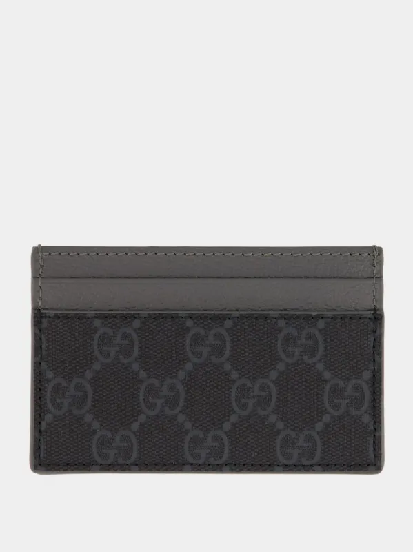 Black Bi-Color GG Card Case sold by Fashion Clinic