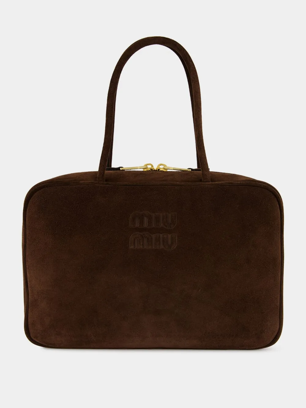Dark Brown Suede Beau Bag sold by Fashion Clinic