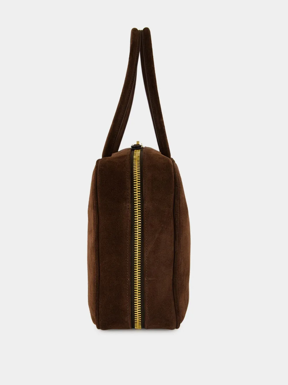 Dark Brown Suede Beau Bag sold by Fashion Clinic product image thumbnail 3