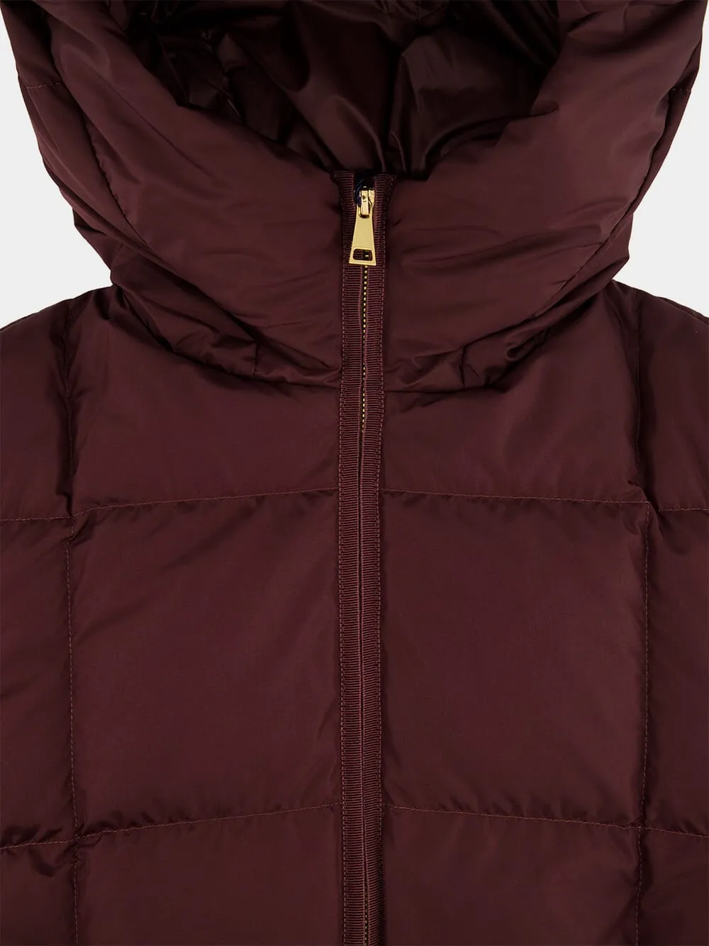 Burgundy Darbon Puffer Jacket sold by Fashion Clinic product image thumbnail 3