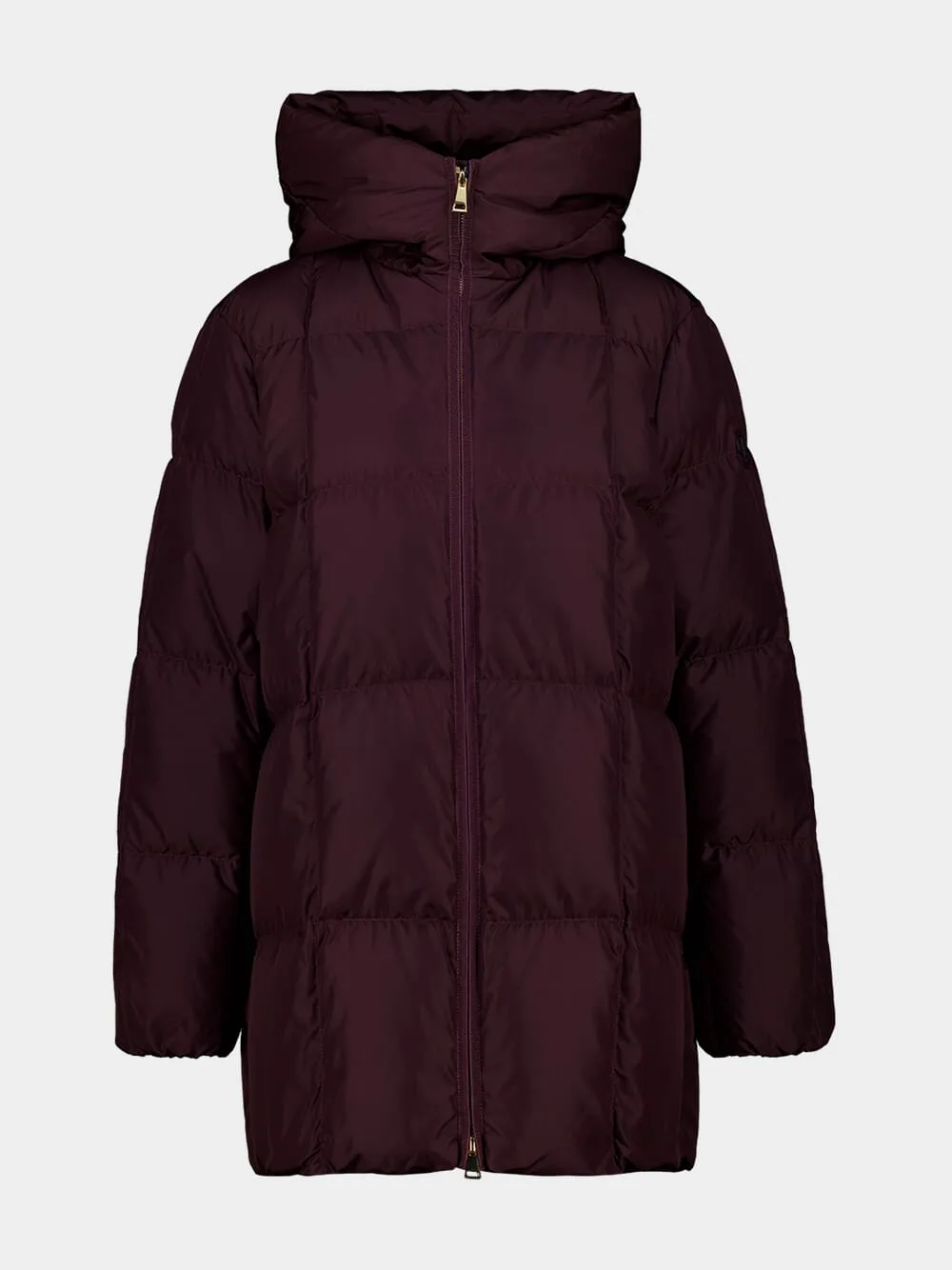 Burgundy Darbon Puffer Jacket sold by Fashion Clinic