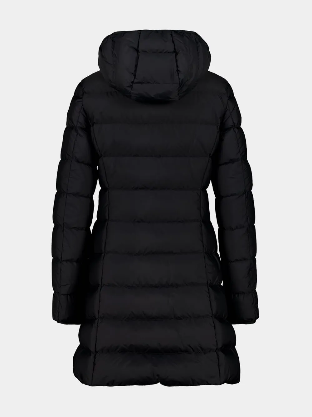 Black Gie Hooded Long Down Jacket sold by Fashion Clinic product image thumbnail 4