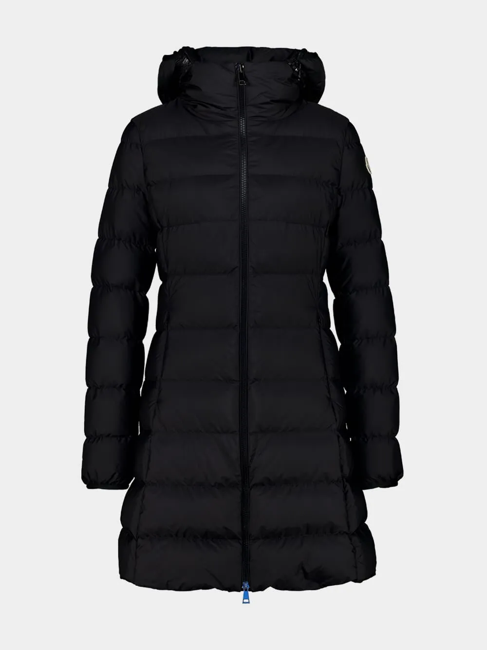 Black Gie Hooded Long Down Jacket sold by Fashion Clinic product image thumbnail 2