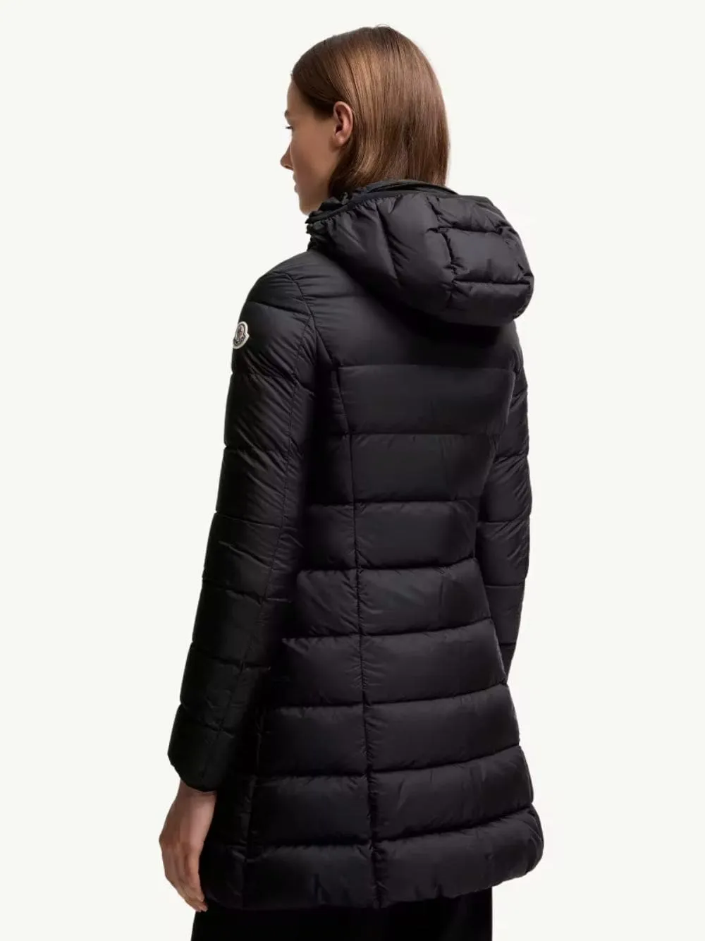 Black Gie Hooded Long Down Jacket sold by Fashion Clinic product image thumbnail 3