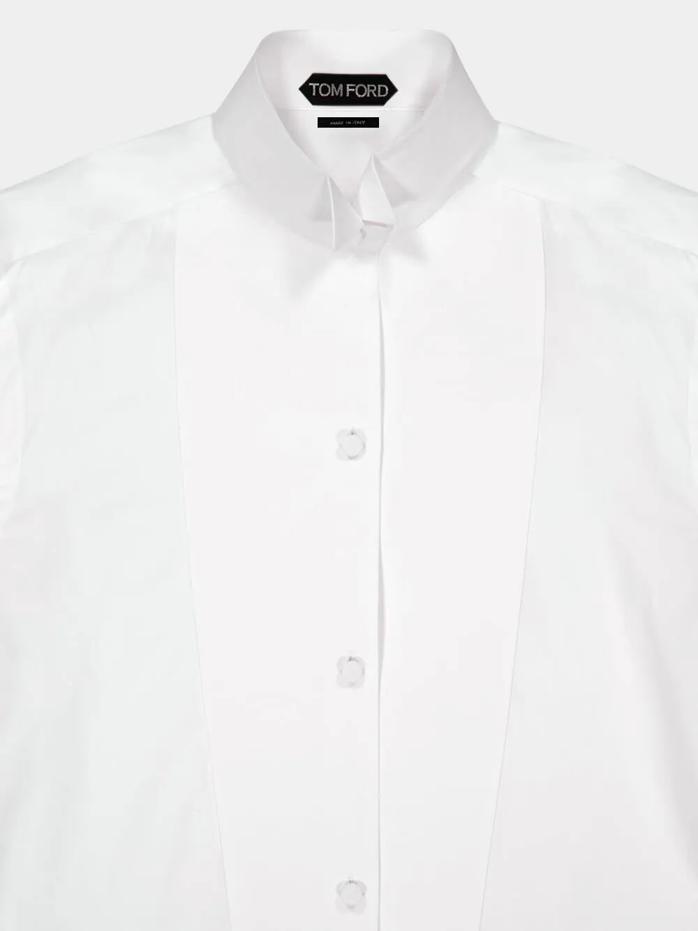 White Cotton Voile Shirt sold by Fashion Clinic product image thumbnail 5