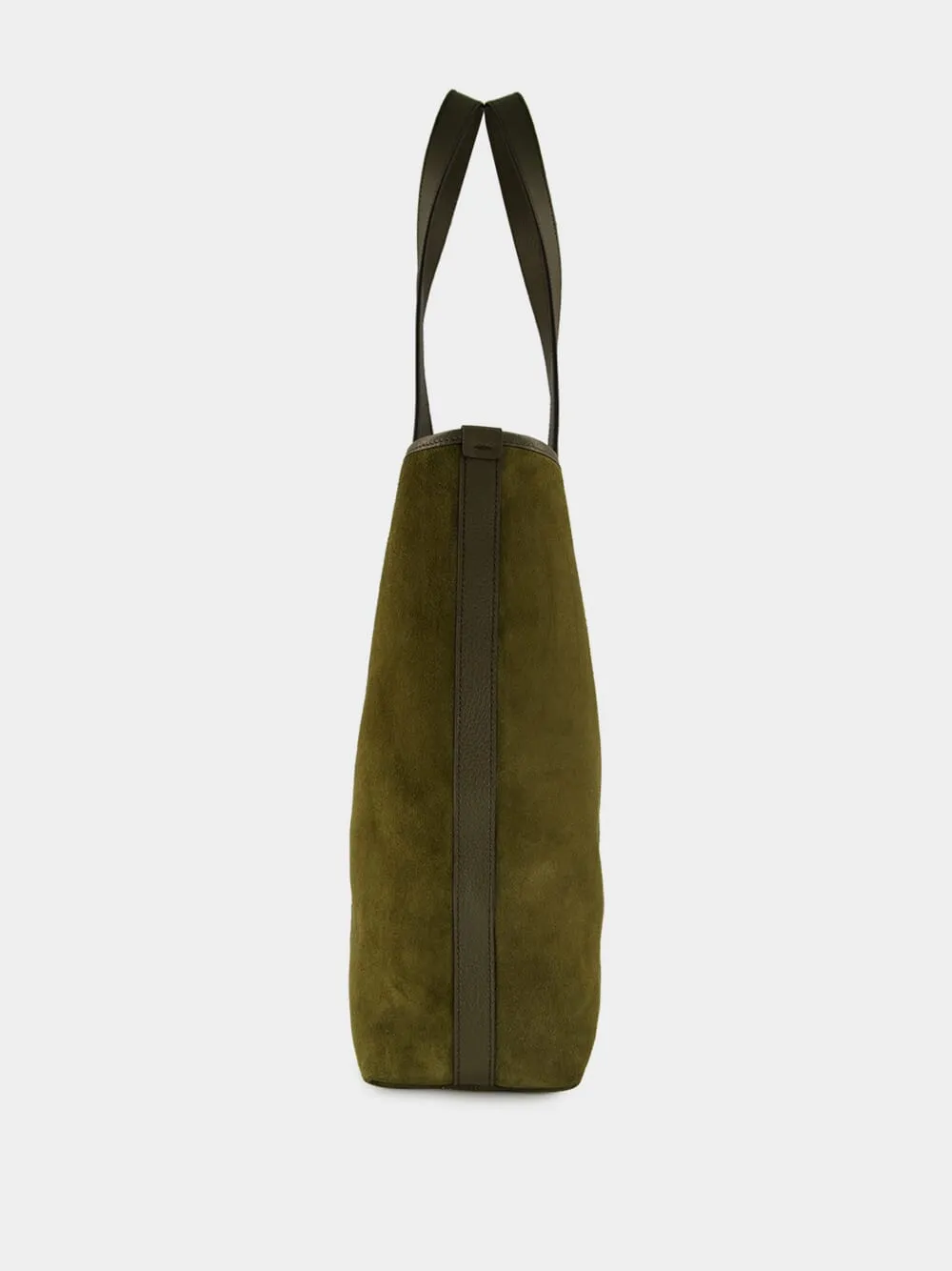 Dark Green Suede Ophidia Tote Bag sold by Fashion Clinic product image thumbnail 3