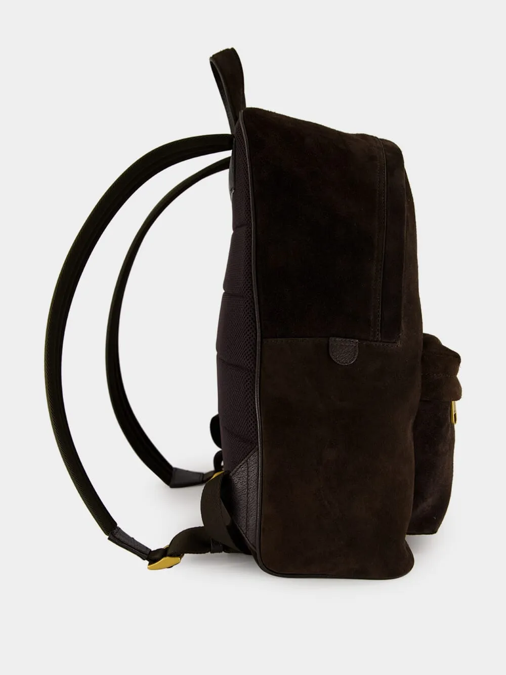 Dark Brown Suede Ophidia Backpack sold by Fashion Clinic product image thumbnail 3