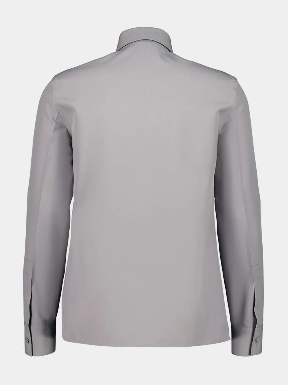 Light Grey Panama Shirt with Horsebit sold by Fashion Clinic product image thumbnail 2