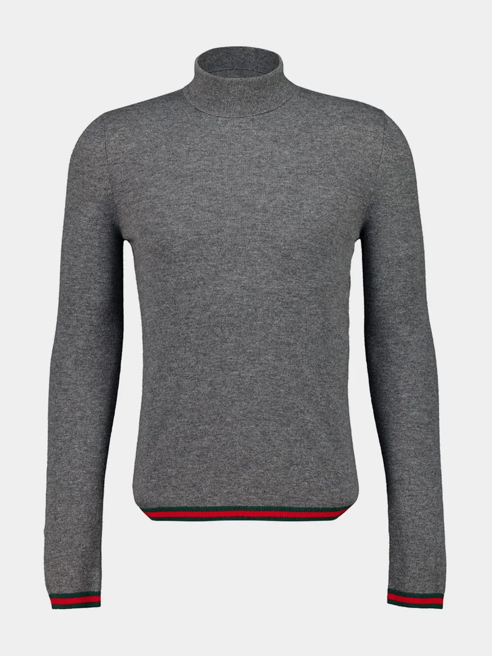 Grey Fine Soft Cashmere Turtleneck sold by Fashion Clinic