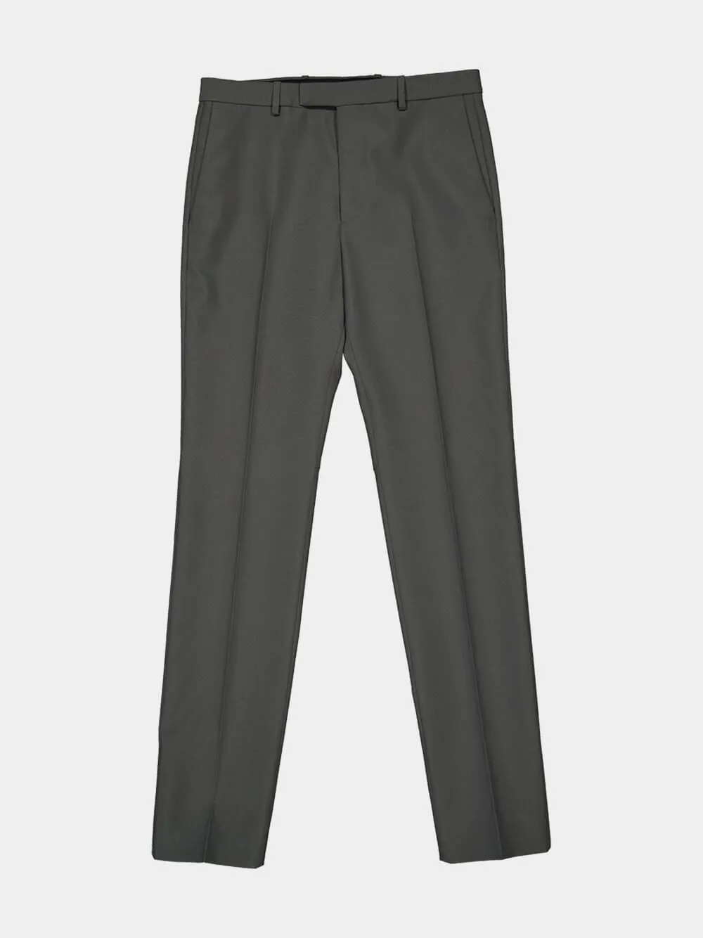 Grey Straight Fit Technical Panama Trousers sold by Fashion Clinic product image thumbnail 5